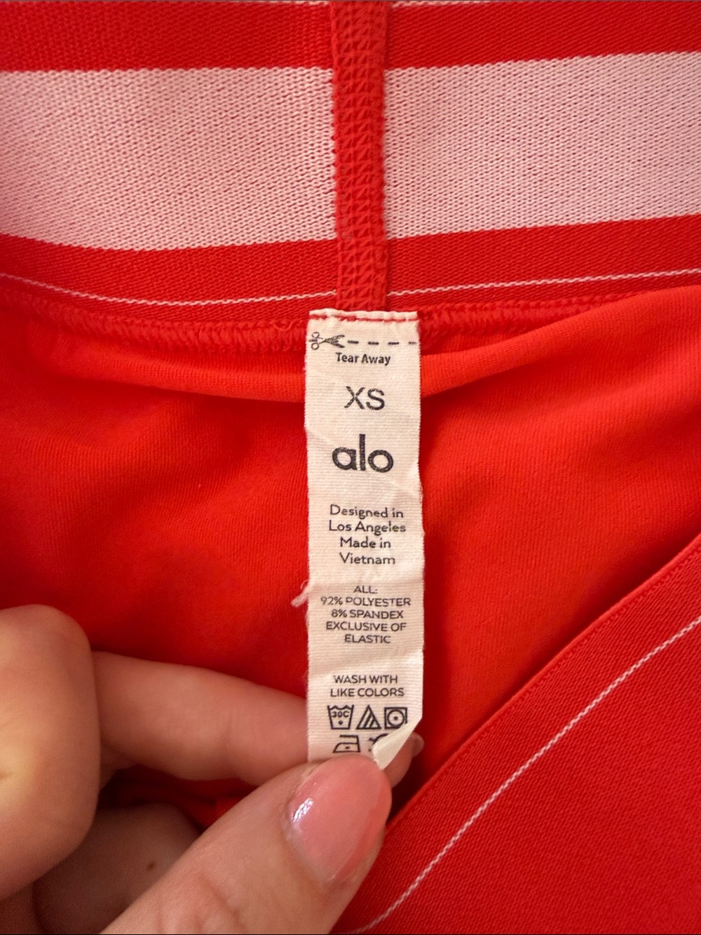 Alo Yoga Match Point Tennis Skirt Red Hot Summer XS - Picture 6 of 9